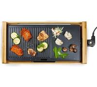 Plancha Teppanyaki DOMO Bamboo 60cm, 2200W, Plaque Amovible Aluminium, Thermostat Réglable
