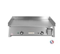 PLANCHAELEC - Plancha Electrique ANTHEA E650-3000W - Plaque De Cuisson - Inox - Thermostat Réglable - 12 Personnes - Made In France - L65 X P43 X H25 cm