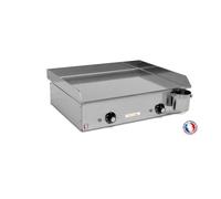 PLANCHAELEC - Plancha Electrique NEO E530-2400W - Plaque De Cuisson - Inox - Thermostat Réglable - 8 Personnes - Made In France - L53 X P43 X H18 cm