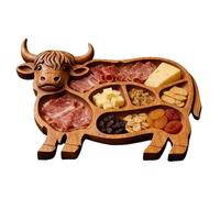 Planche à charcuterie - Plateau de service résistant à la chaleur | Plateau de service durable conçu pour Noël, pendaison de crémaillère, hébergement, divertissement, appartement et ferme