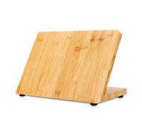 Planche à Couteaux Magnétique en Bambou Bloc de Couteaux en Bois Brun Aimant