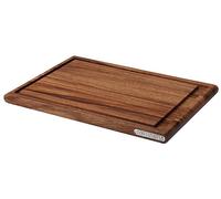 Planche à découper 43 x 29 cm, brun, bois d'acacia, Continenta