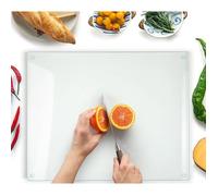 Planche à Découper 50×40u202Fcm en Verre Trempé u2013 Plaque en Verre pour Cuisine Durable 50L x 40l cm Transpar PLANCHE A DECOUPER