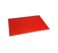 Planche à découper 600 x 450 x 12 mm haute densité rouge - Hygiplas