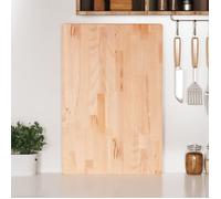 vidaXL Planche à Découper, Plateau à Fromage, Planche de Service pour Légumes Cuisine Intérieur, Marron 60x40x4 cm Bois Massif de Hêtre Brun G
