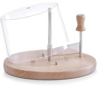 Planche à découper à fromage avec couvercle - Base porte-fromage avec couvercle - Planche à fromage - 22,5 x 15 cm, bois
