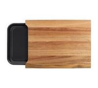 Planche a découper - LIVOO - MES155 - Bois acacia FSC - 36,5 x 27,5 cm - Bac récupérateur amovible