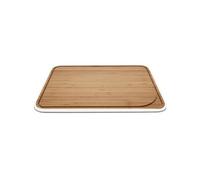 Pebbly Planche à découper NBA098 Bambou 35 x 25 cm Blanc