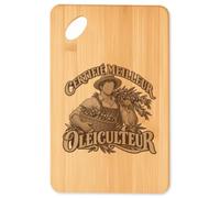 Planche à Découper Certifié meilleur oléiculteur | Plateau Apéro Bambou Gravé 30 × 20 cm | Cuisine Barbecue Apéritif | Idée Cadeau Agriculteur Crémaillère Noël