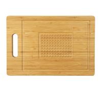 Cook Concept Planche à découper KD3330 en bambou avec empiècement de découpe 33x23x1,90 multicolore