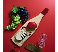 Planche à découper - cook concept - forme bouteille vin - beige