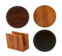 Planche à découper cuisine - Lot de 3 pièces rondes de préparation repas | Planche À Découper De Cuisine Pour Steak - Pour légumes viande fruits pique-nique jardin plage fête maison appartement