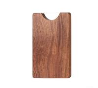 Planche à découper double face en bois d'ébène de qualité supérieure, bloc à découper de cuisine de 25 mm d'épaisseur avec support de flux d'air pour la cuisine à la maison (S)