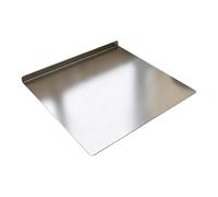 Planche à découper en acier avec plan de travail, grand outil antidérapant pour hacher en acier inoxydable - Planches à découper en métal pour cuisine - Pour cuit, gâteau, sushis, camping