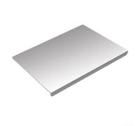 Planche à découper en acier inoxydable 30 x 40 cm, planche à pétrir de cuisine robuste avec bords surélevés pour la cuisson du pain, couper la viande, les légumes, passe au lave-vaisselle, argent