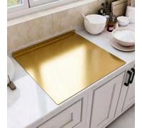 Planche à découper en acier inoxydable doré pour la cuisine, planche à découper double face pour pétrir et rouler, résistante aux moisissures, antibactérienne, durable et facile à nettoyer. C'est une 