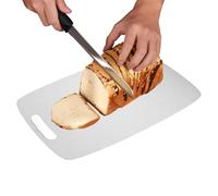 Planche à découper en acier inoxydable - Double face et facile à - Pour préparation de repas - Viande, steak - Pour camping, camping-car, camionnette