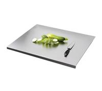 Planche à découper en acier inoxydable - Plateau à découper antidérapant de qualité alimentaire | Bloc de préparation hygiénique en métal pour légumes, pain, pâtisserie, sushis, boucher, cuisine à la