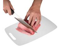 Planche à découper en acier inoxydable - Ustensile de cuisine double face - Planche à découper pour viande, steak, repas, camping-car, camping