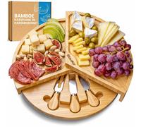 Planche à découper en bambou avec set de couteaux pour 2 à 3 personnes