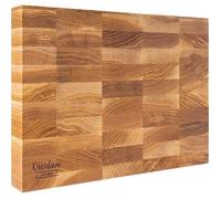 Planche à découper en bois - CREHOM - Professionnelle - 32 x 24 x 4 cm - Hêtre - Durable
