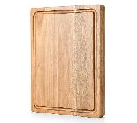 Planche à découper en bois d'acacia XINZUO bois d'acacia 40,8*30,8*3,8cm boîte en carton QXC-01