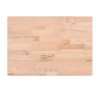 Planche à découper en bois de hêtre massif - 50 x 35 x 4 cm - Avec support antidérapant et rainure à jus - Planche à découper polyvalente comme planche à découper - Planche de service - Planche à pain