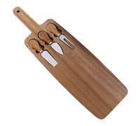 Planche à découper en bois, ensemble de planches à fromage - Ensemble d'assiettes à fromage avec poignée,Plateaux à fromage multifonctions, plateaux avec outils à fromage pour la cuisine, Noël