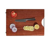 Planche à découper en bois pratique multifonction portable | Planche à découper multifonctionnelle réversible en bois dur écologique pour cuisine camping