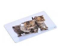 Planche à découper en mélamine - Motifs chats - Ustensiles de découpe Blanc G