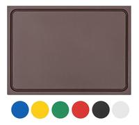 Planche à découper en PE-HD Marron, 60x40x2 cm, passe au lave-vaisselle, extra épaisse, Marron 60L x 40l cm 60L PLANCHE A DECOUPER