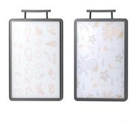 Planche à découper en plastique antidérapant pour enfant 39 cm | Deux côtés de dessin animé, taille 39 x 25 cm, plastique réutilisable, sans danger pour les enfants, séparation facile des