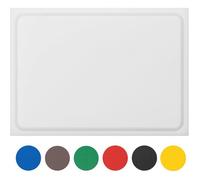 Planche à découper en plastique HDPE blanc 60 x 40 x 2 cm - extra épaisse 3,8 kg, compatible lave-vaisselle, surface antiglissante