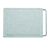 Planche à découper en plastique WMF 36 x 27 cm, rectangulaire, planche de cuisine en plastique, planche à découper avec rainures pour jus, poignée pratique, passe au lave-vaisselle, n'abîme pas les l