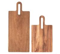 Planche à Découper en pour bois d'Acacia avec - Grande Taille Carrée Minimaliste pour Cuisine, Résistante aux Rayures, pour accessoire pour robuste 41x17cm(small)