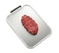 Planche à découper en titane pour cuisine | Tapis antidérapant double face - Planche à découper, gadget pour viande, steak, , charcuterie, fruits, légumes, repas à la maison