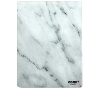 Planche à Découper en Verre Marble 40cm Blanc