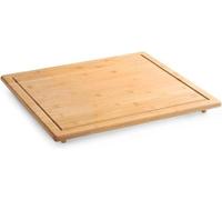 Planche à découper et de protection en bambou 56 x 50 cm, multifonctionnelle