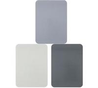 Planche à Découper Flexible 3 pièces 28x20cm pour Cuisine Pliante Antidérapant Alpina Blanc / Gris Blanc / Gris G