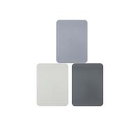 Planche à Découper Flexible 3 pièces 28x20cm pour Cuisine Pliante Antidérapant Alpina Blanc / Gris Blanc / Gris G