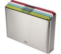 Joseph Joseph Ensemble de 4 planches à découper Folio Icon Steel, antidérapantes, étui multicolore