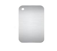 Planche a Decouper Inox Planches à découper de cuisine en acier inoxydable 304, antidérapantes, portables, épaisses, Double face, for hacher les fruits et la viande(34x23cm 13.3x9in)