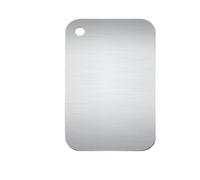 Planche a Decouper Inox Planches à découper de cuisine en acier inoxydable, antidérapantes, portables, épaisses, Double face, for hacher les fruits et la viande(25x15cm 9.8x5.9in)