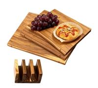 Planche À Découper Livre Lot De 3 Plateaux De Charcuterie Bois Avec Support