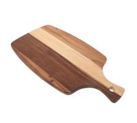 Planche à Découper Marron avec Poignée Intégrée en Bois | Rangement Suspendu, Surface Lisse et Polie, Entretien Rapide, Service Élégant pour Salade et Charcuterie
