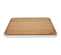 Pebbly Planche à découper NBA098 Bambou 35 x 25 cm Blanc