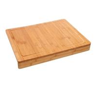 Planche à découper - PEGANE - Bambou - Rebord - Naturel - L 45 x l 34,5 cm
