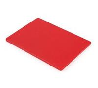 Planche à découper polyéthylène rouge 229 x 305 Hygiplas 9 G