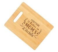 Planche à découper pour cuisine, planche à découper en bois | Planche à découper en bois avec poignée, planche à découper gravée double face, bloc de boucher en bois de 28 x 21 cm/11,02 x 8,27 pouces