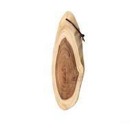 Planche à découper pour pique-nique en plein air Finition bois naturel 35 | Matériau en bois naturel, bords arrondis lisses, empêche le ternissement, composition stable, design élégant